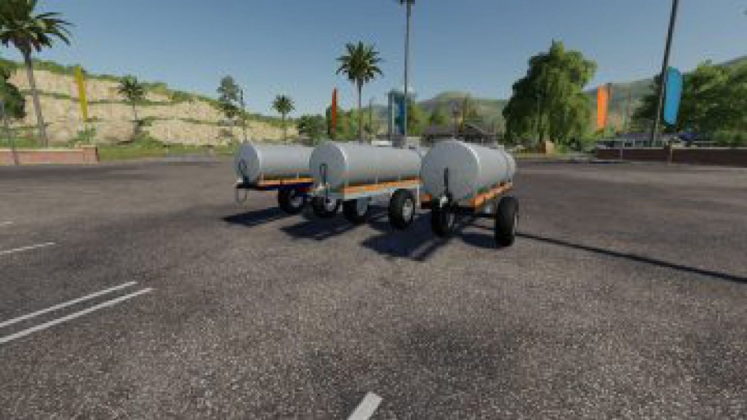 FS19 Wasser und Milch Fass v1.1