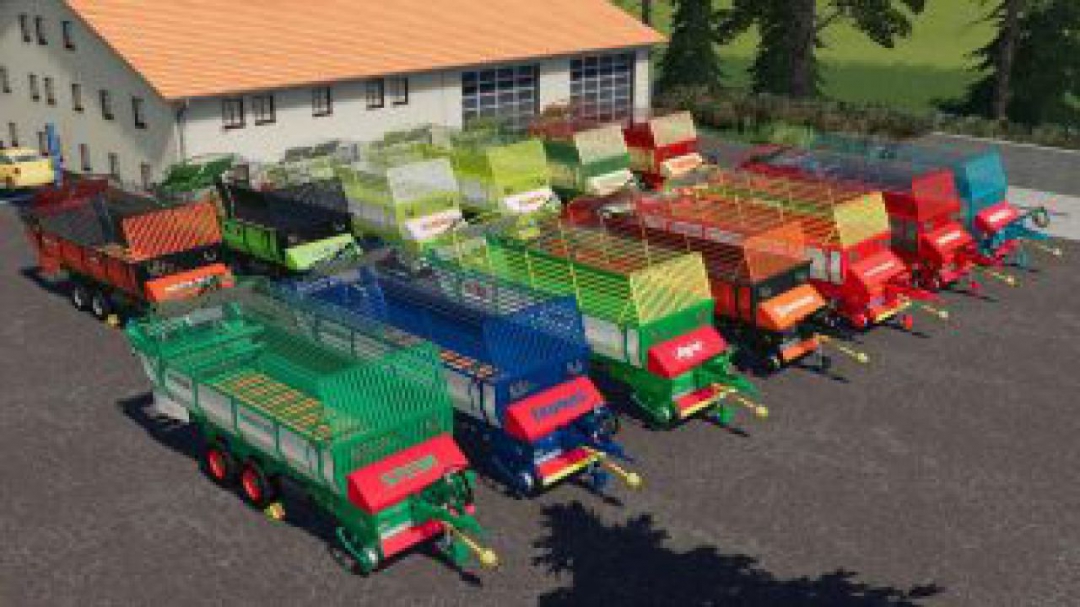 FS19 Old Forage Wagons Tandem v1.0.0.0