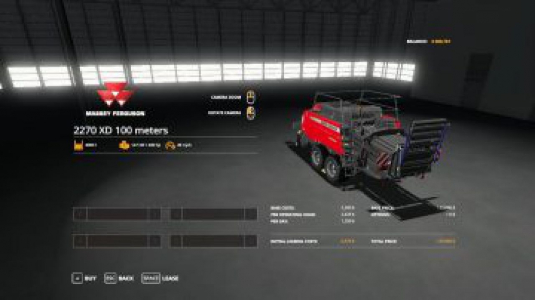 FS19 Massey Ferguson 2270 100 meter baler v1.0