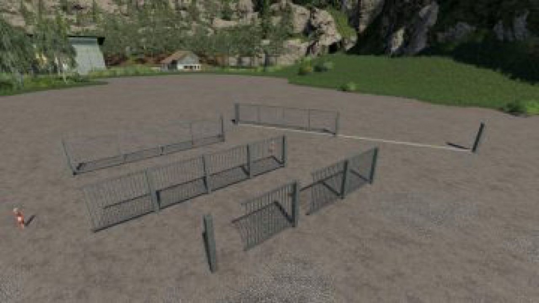 FS19 Metal Gates And Fences Prefab v2.0.0.0