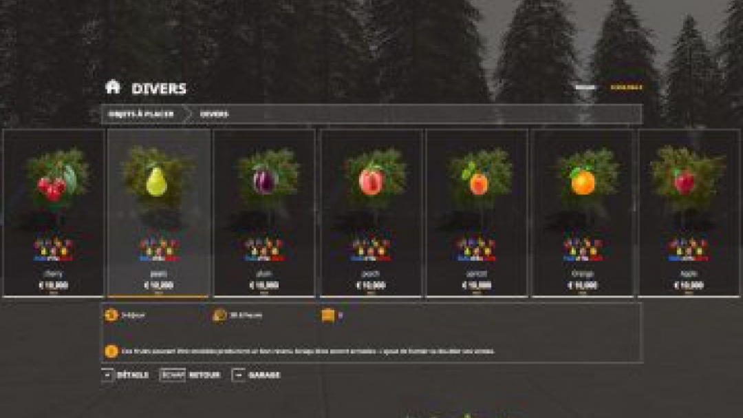 FS19 Fruits Trees v1.0.0.0