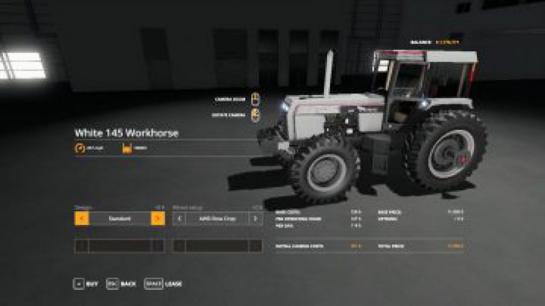 FS19 White 145 work horse beta