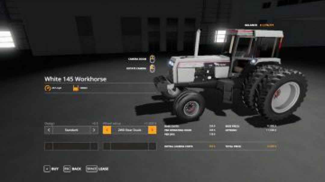 FS19 White 145 work horse beta