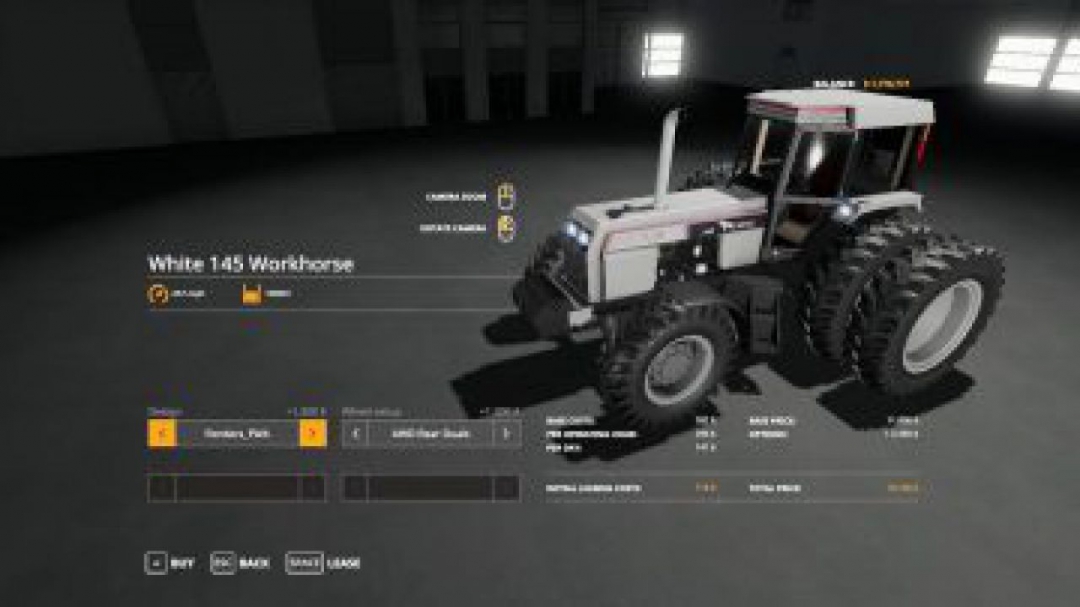 FS19 White 145 work horse beta