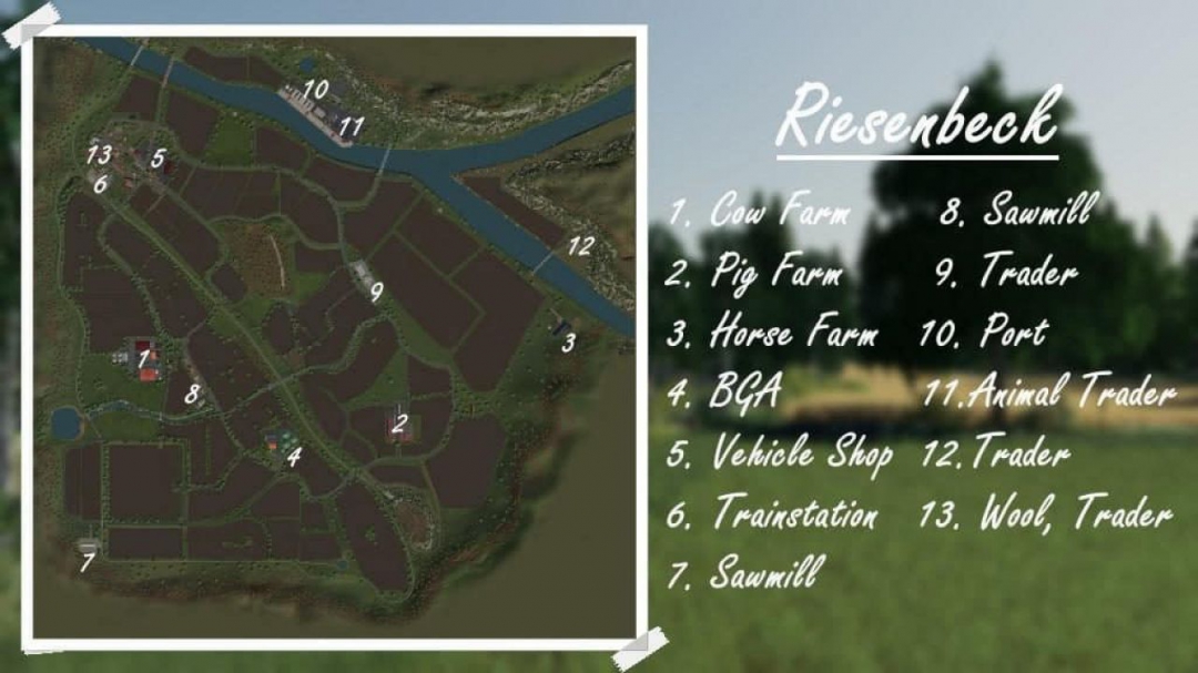 FS19 AutoDrive for Riesenbeck Map v1.0