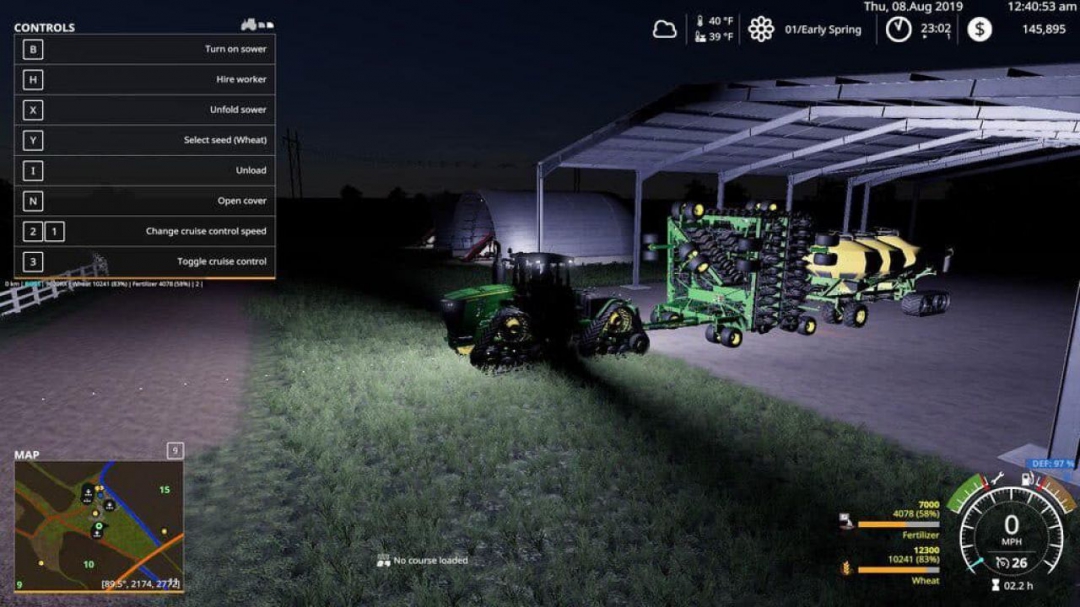 FS19 John Deere air seeder v1.0