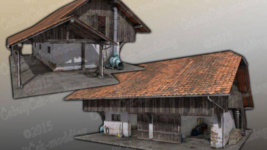 FS19 Old EU barn placeable v1.0