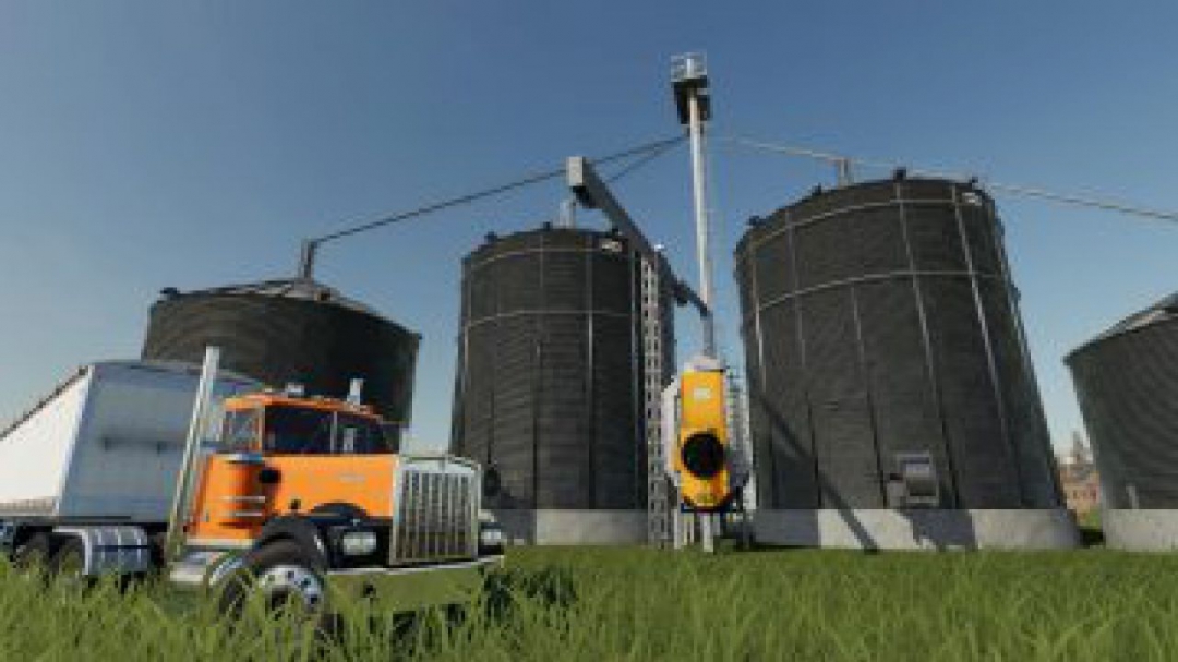 FS19 Large grain silo with dryer v1.0