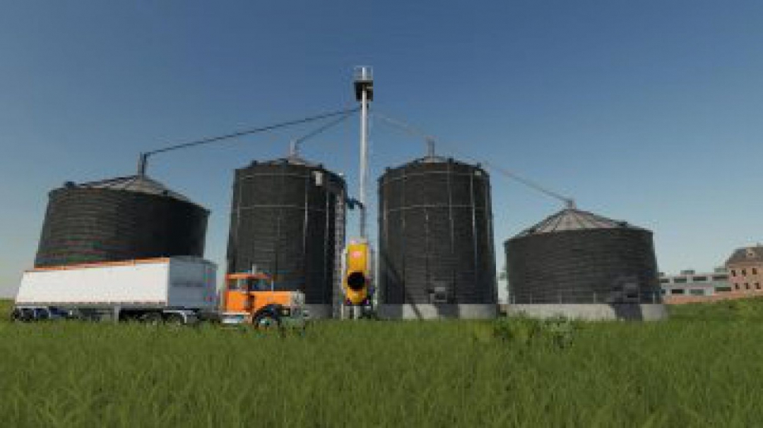 FS19 Large grain silo with dryer v1.0