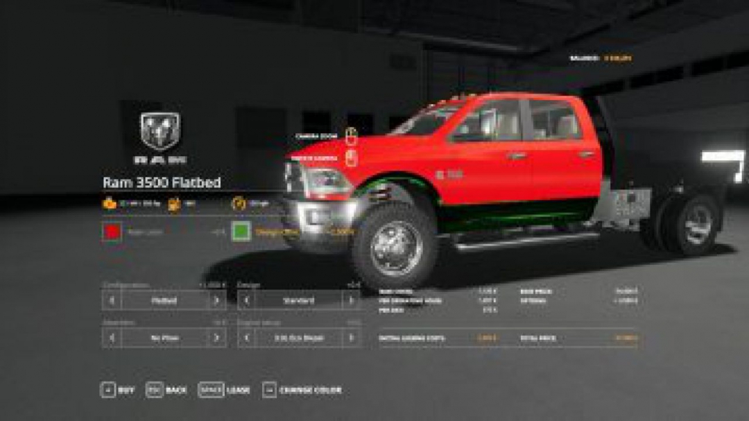 FS19 Dodge ram 3500 v1.0