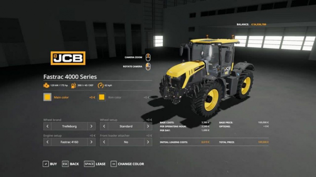 FS19 JCB Fastrac 4000 Series v1.0.0.0