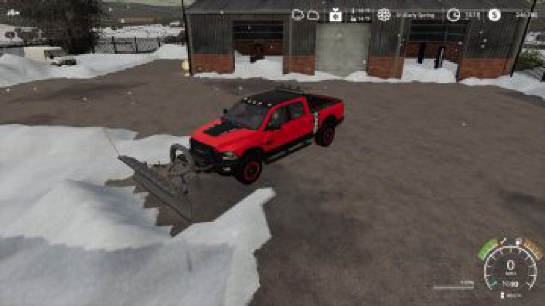 FS19 Dodge Power Wagon plow v1.0