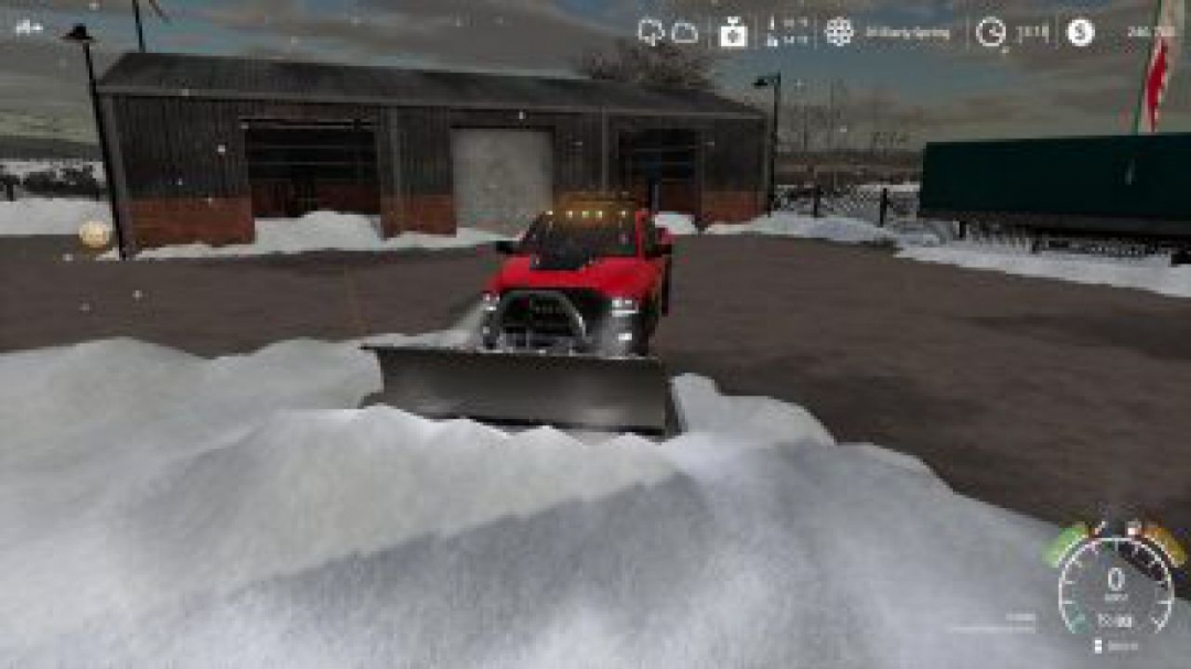 FS19 Dodge Power Wagon plow v1.0