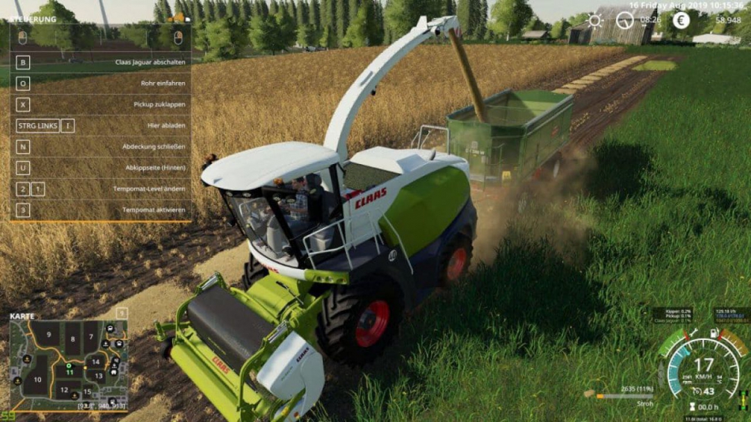 FS19 TUT for the insertion of straw chaff v1.0