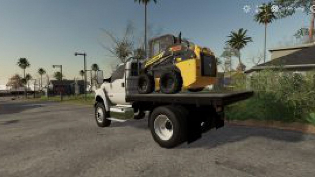 FS19 Ford F750 Flatbed Plow Truck v1.0