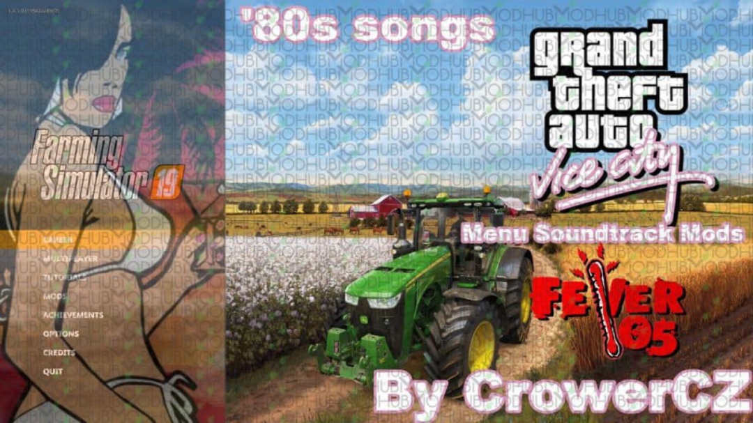 FS19 GTA Vice City Music Soundtrack in menu v1.0