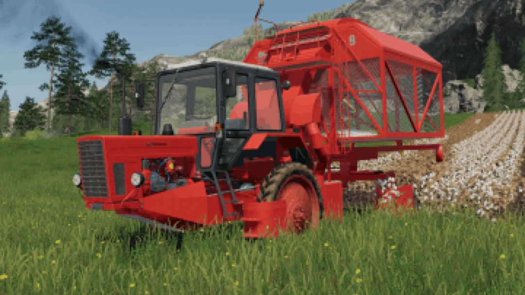 FS19 Harsvester MTZ80 for cotton