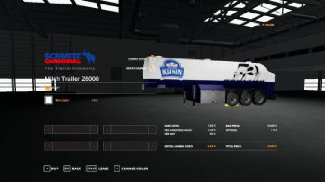 FS19 CZECH TRAILER MILCH CISTERN v1.0