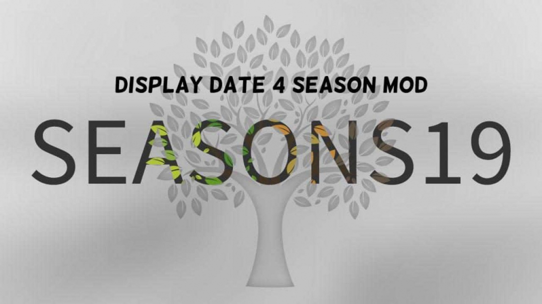 FS19 Display Date 4 Season Mod v1.0.0.0