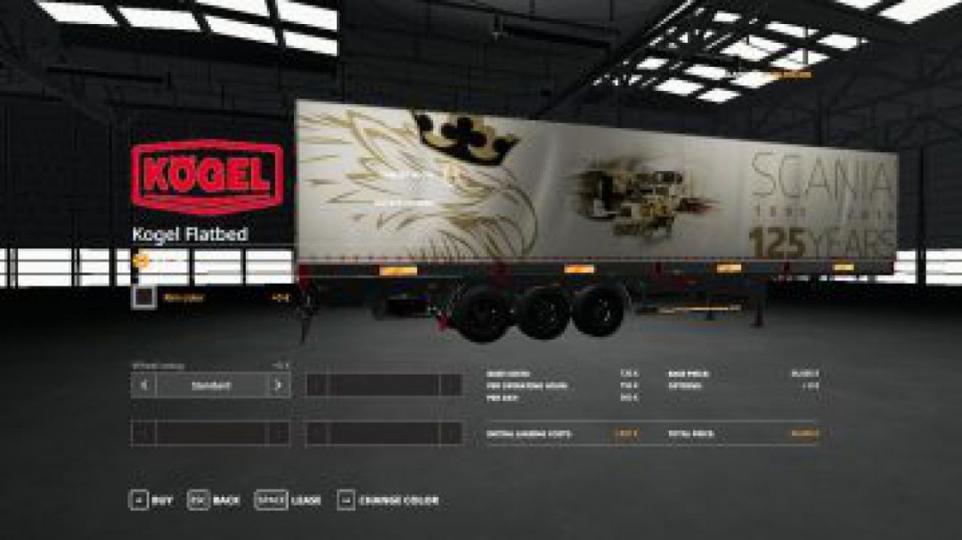 FS19 Scania 125 Years Kogel Autoloader Trailer v1.0