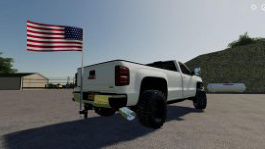 FS19 Hitch Mount American Flag v1.0