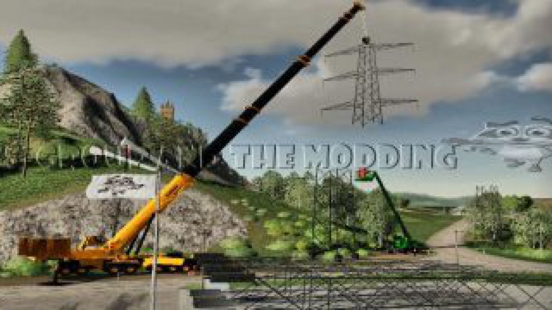 FS19 PILONE HAUTE TENSION EN CONSTRUCTION v1.0