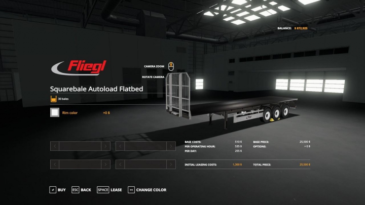 Image: Fliegl flatbed squarebale autoload v1.0.0.3