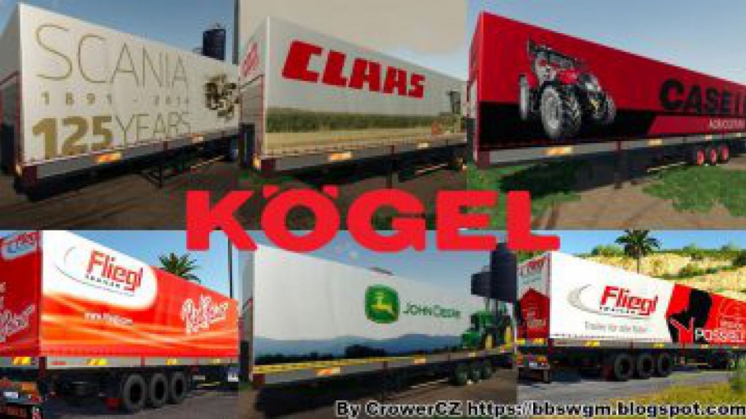 FS19 Mega Kogel Trailers Pack v1.0