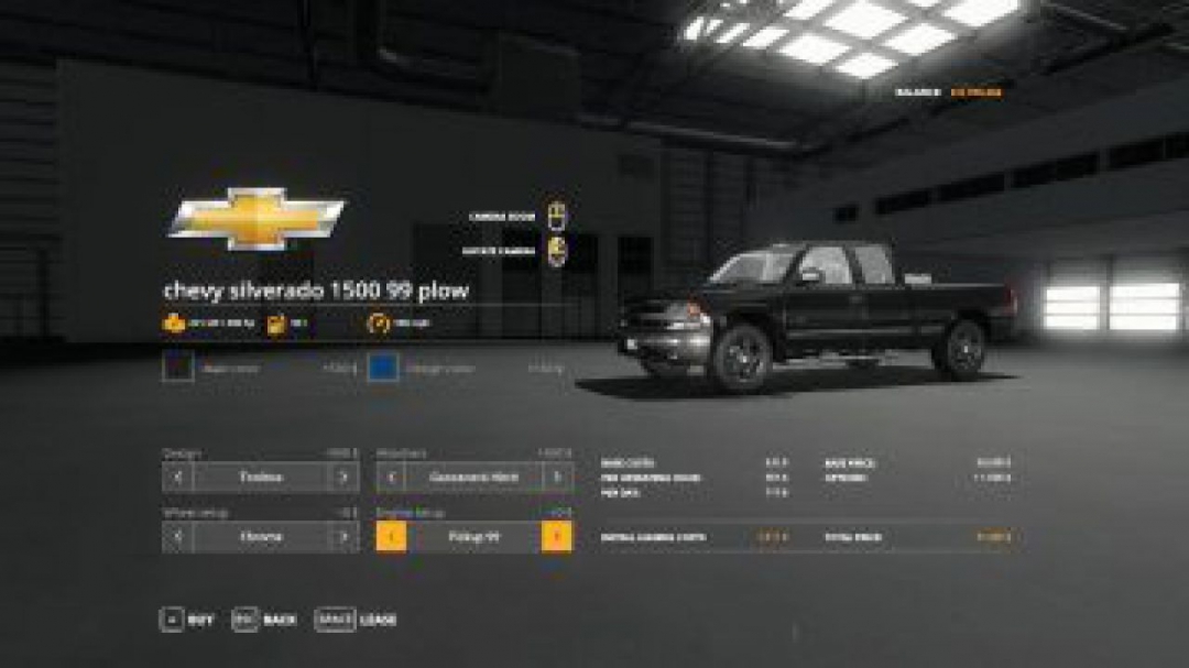 FS19 Chevy Silverado 1500 plow v1.0