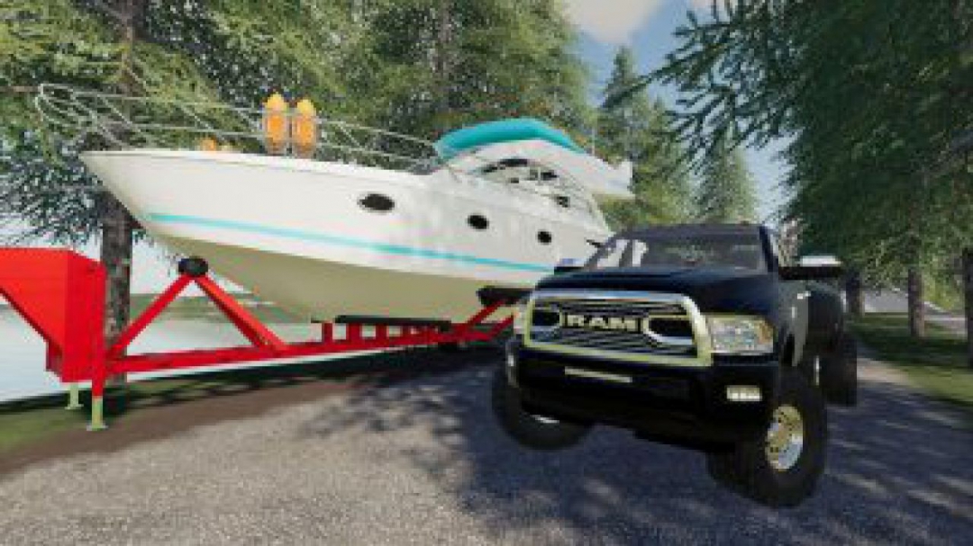 FS19 Oversize Boat Trailer v1.0