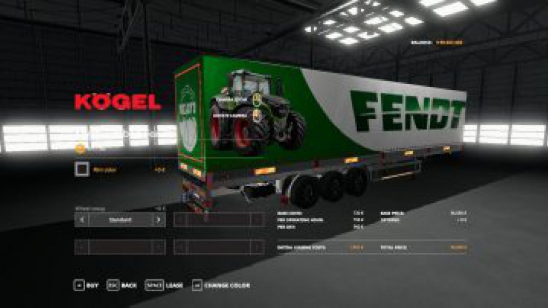 FS19 FENDT KOGEL AUTOLOADER TRAILER v1.0