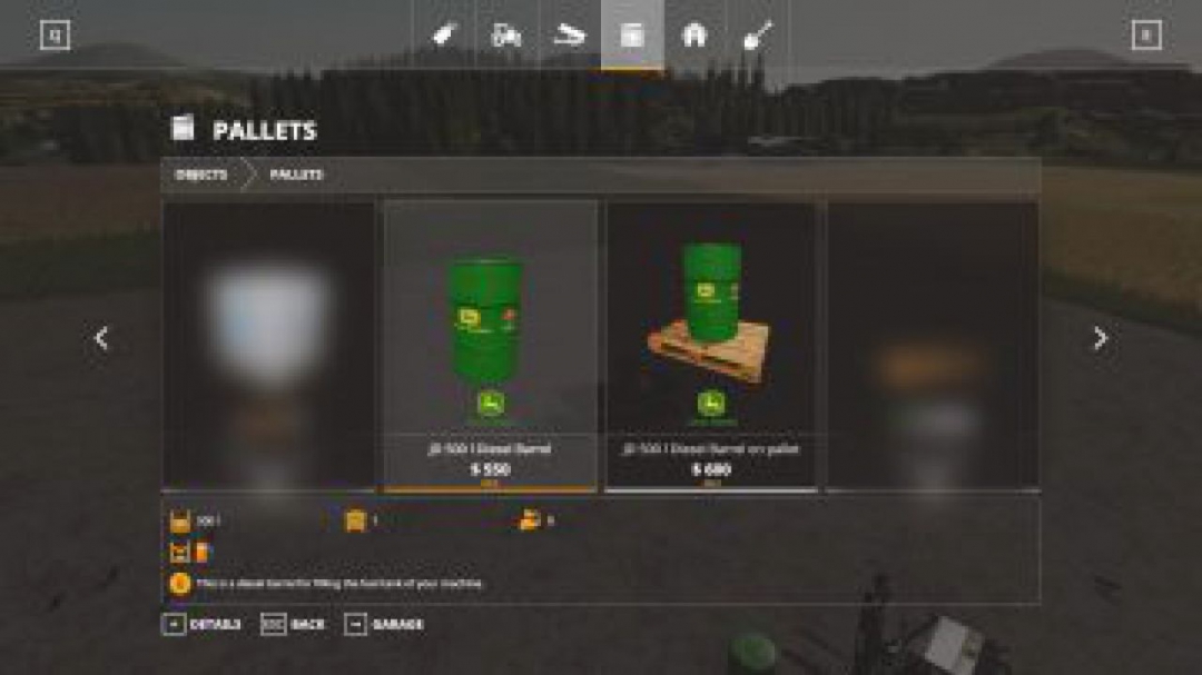 FS19 John Deere Diesel Barrel v1.0