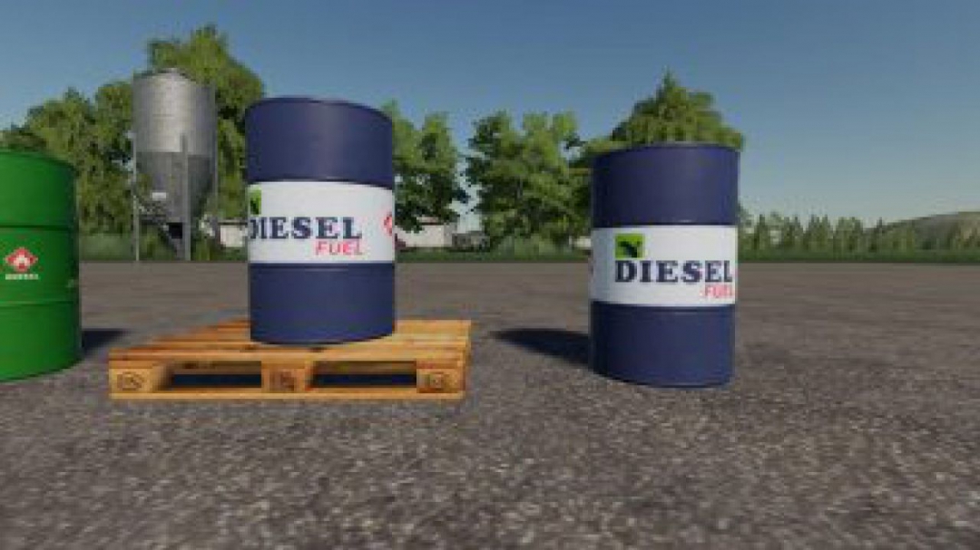 FS19 500l Diesel barrel Pack v1.0