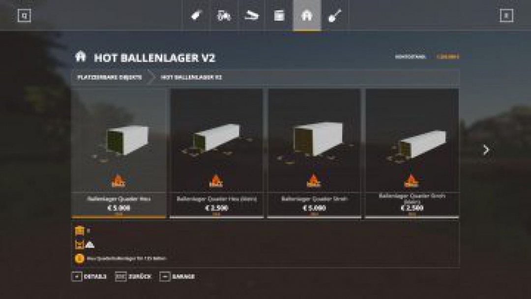 FS19 HoT Ballenlager v2.0.1