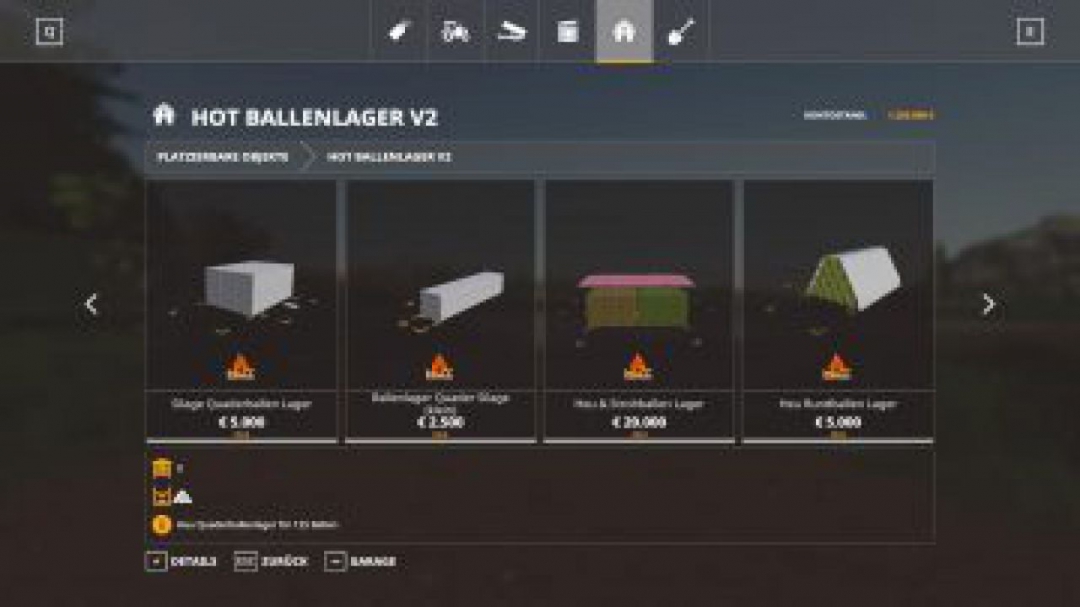 FS19 HoT Ballenlager v2.0.1