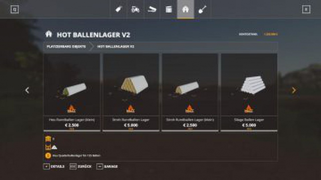 FS19 HoT Ballenlager v2.0.1