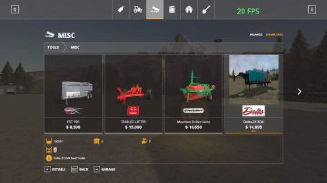 FS19 Delta seed tender v1.0.0.0