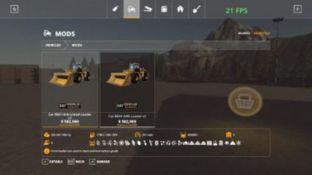 FS19 Cat front loader v1.0