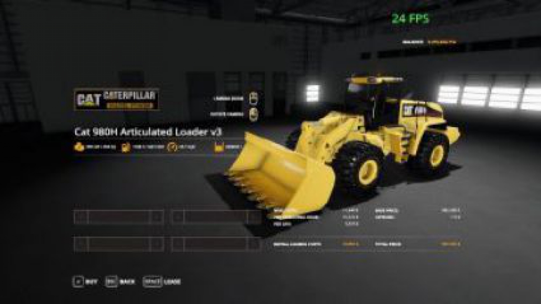 FS19 Cat front loader v1.0