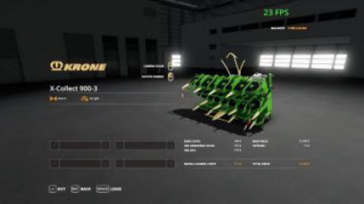 FS19 Krone x collect 50 meter v1.0 category: cutters