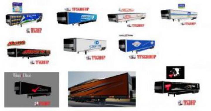 FS19 Refrigerated industrial trailer PACK v1.5 category: packs