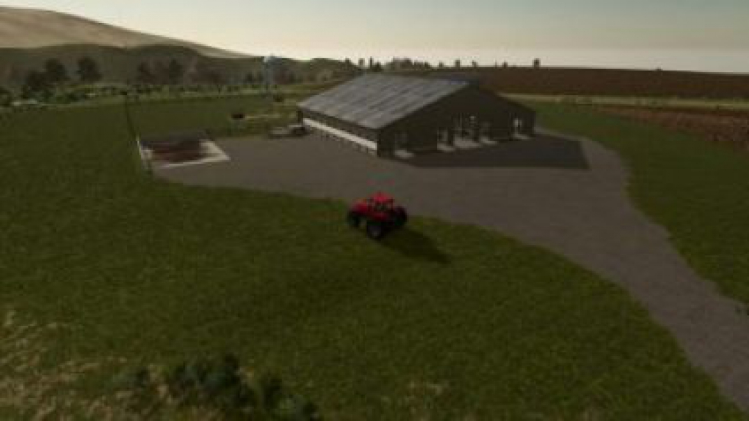 FS19 Large Cattle Barn v1.0