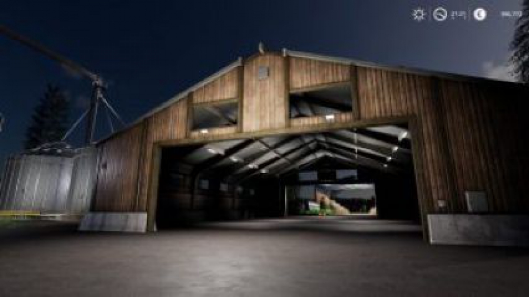 FS19 Placeable Vehicle Shed Large