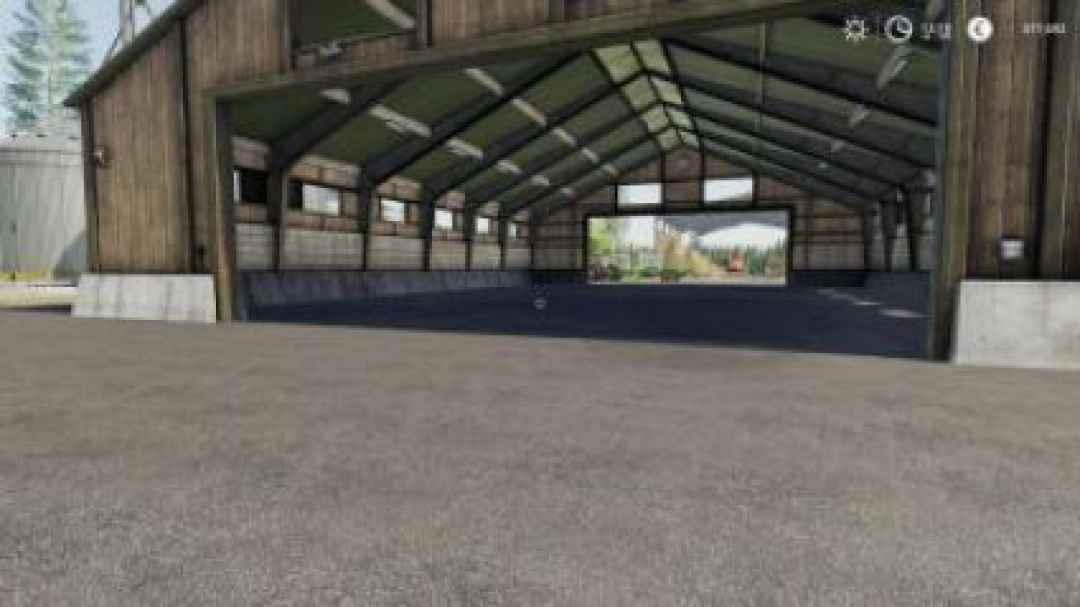 FS19 Placeable Vehicle Shed Large