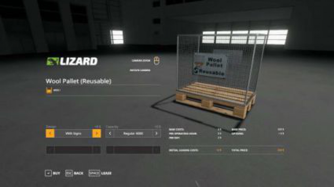 FS19 Buy wool pallet 16000l V 1.2