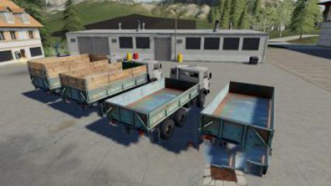 FS19 KamAZ 5320 and trailer GBK-8551 v2.1