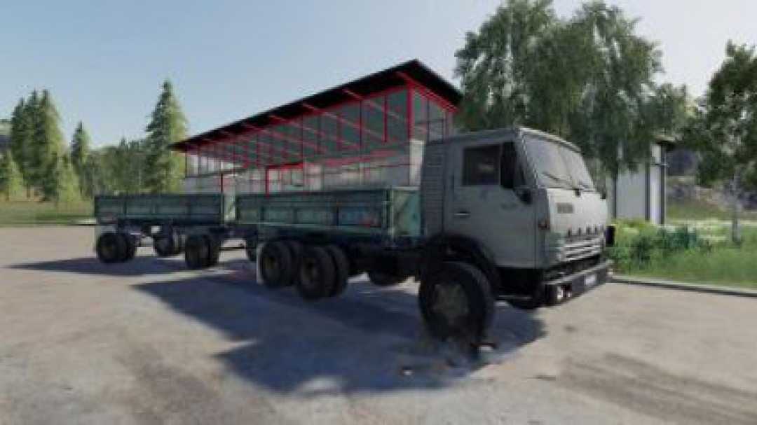 FS19 KamAZ 5320 and trailer GBK-8551 v2.1