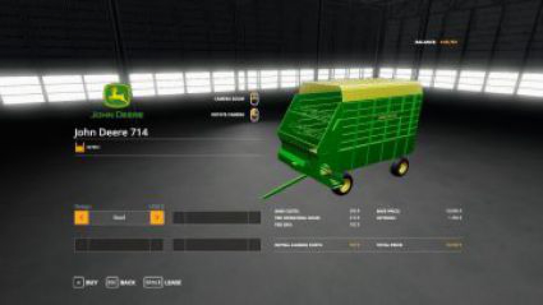 FS19 John Deere 714 Forage Box v1.0