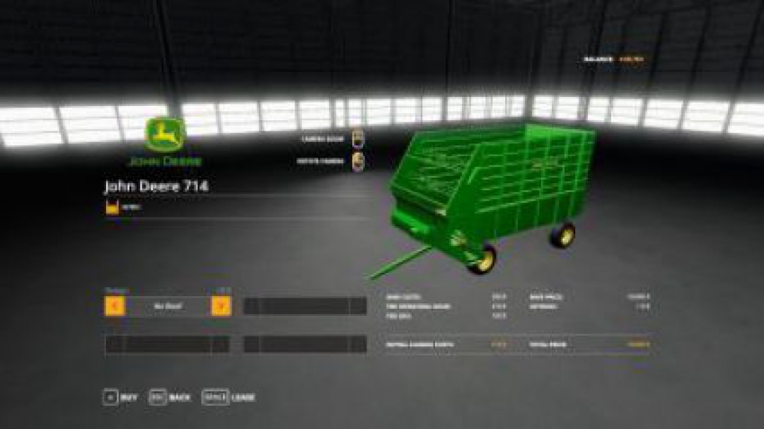 FS19 John Deere 714 Forage Box v1.0