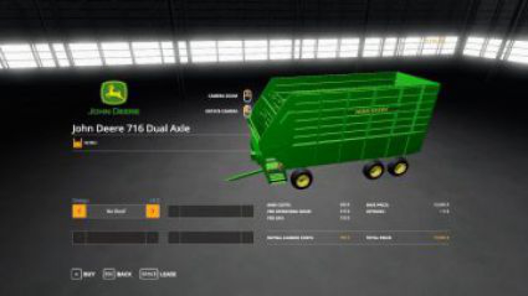 FS19 John Deere 716 Dual Axle Forage Box v1.0